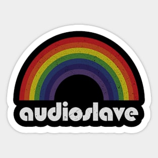 Audioslave - Rainbow Vintage Sticker